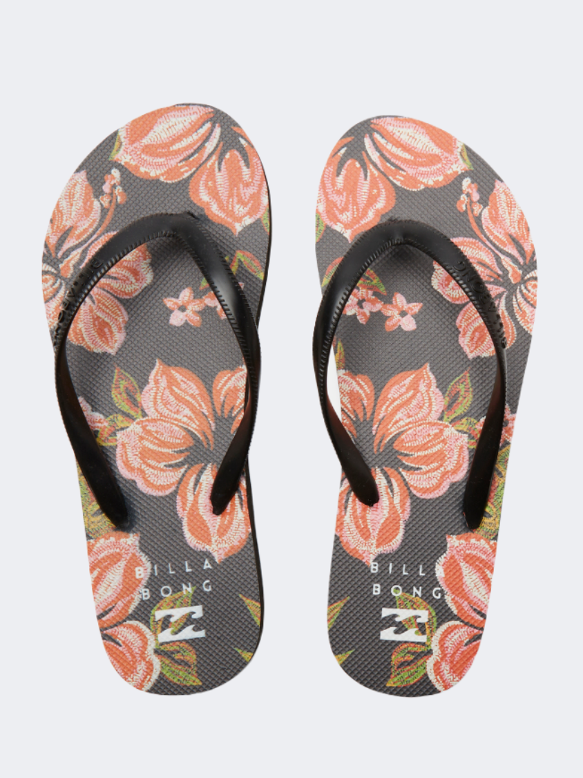 Billabong Dama Women Beach Slippers Black Pebble