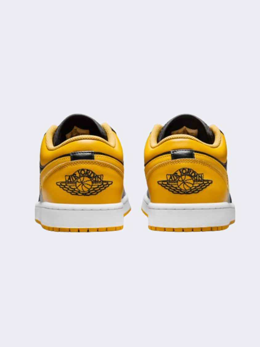 Nike Air Jordan 1 Men Lifestyle Shoes Black/White/Yellow