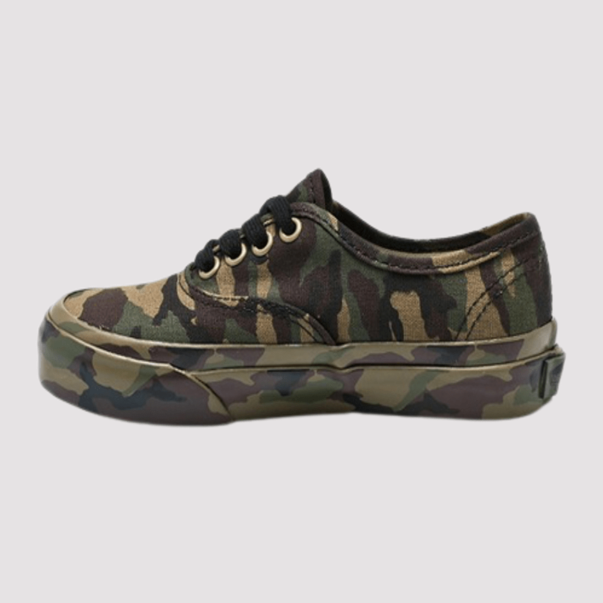 Vans authentic mono hotsell olive camo skate shoes