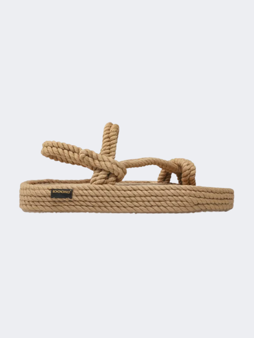 Bohonomad Hawaii Platform Rope Women Lifestyle Sandals Beige