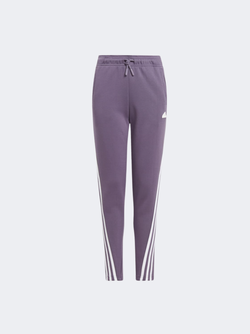 Adidas Future Icons 3S Kids-Girls Sportswear Pant Shadow Violet/White - Main Image