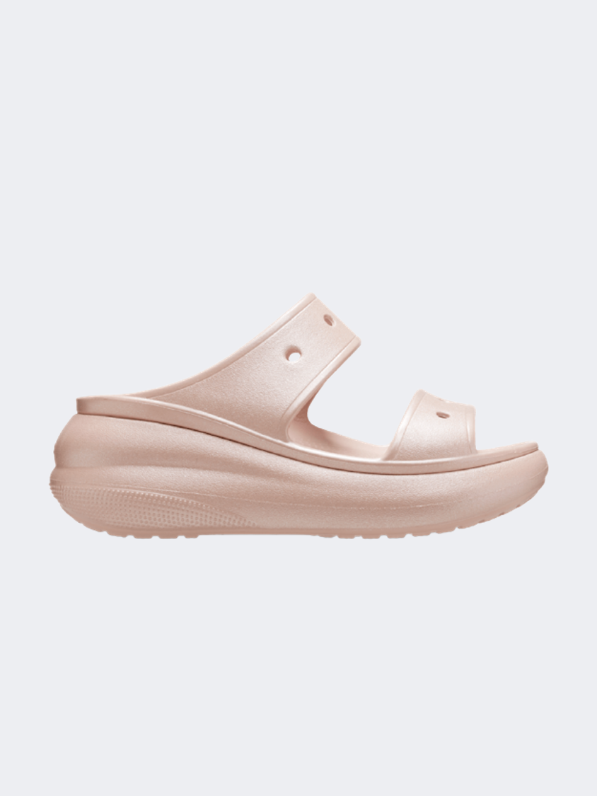 Crocs Classic Crush Shimmer Women Lifestyle Slippers Pink Clay