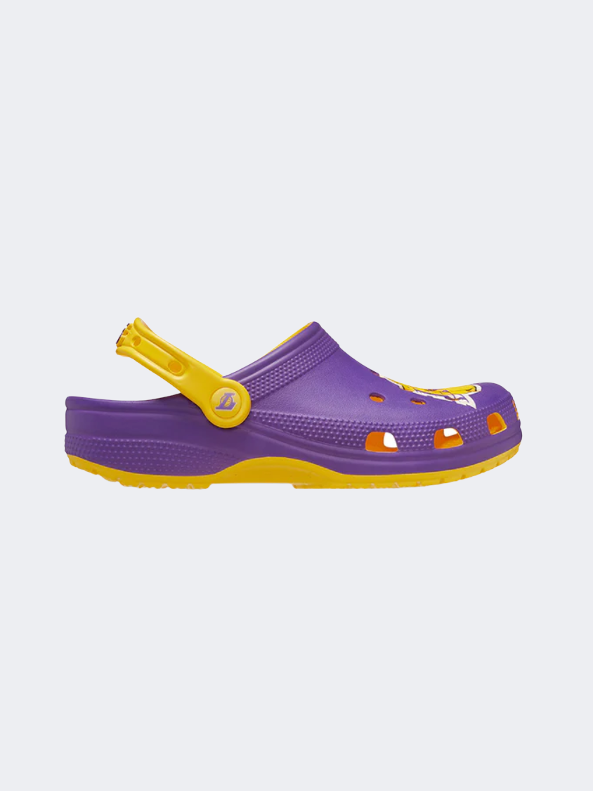 Purple and sale yellow crocs