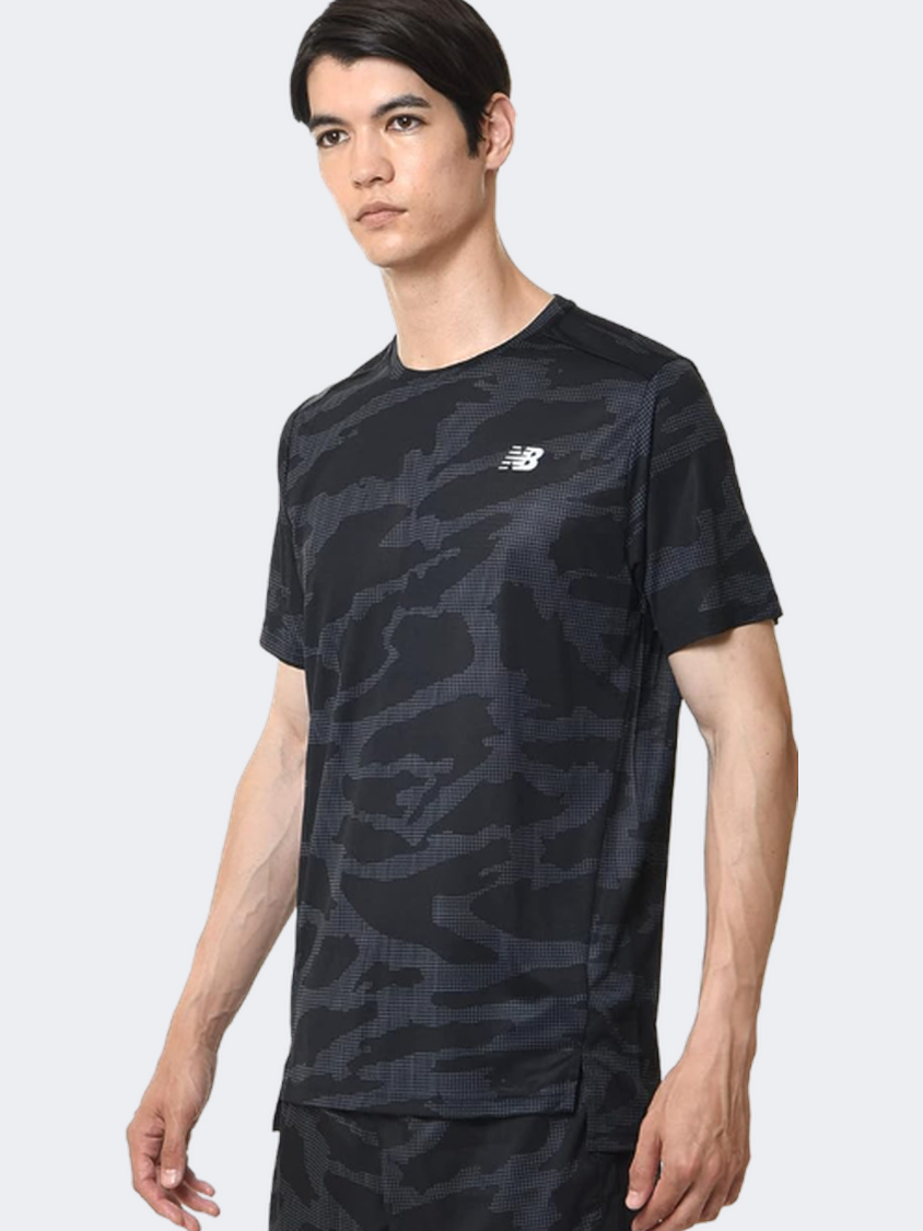 New Balance Printed Accelerate Men Performance T-Shirt Black Multi –  MikeSport Lebanon