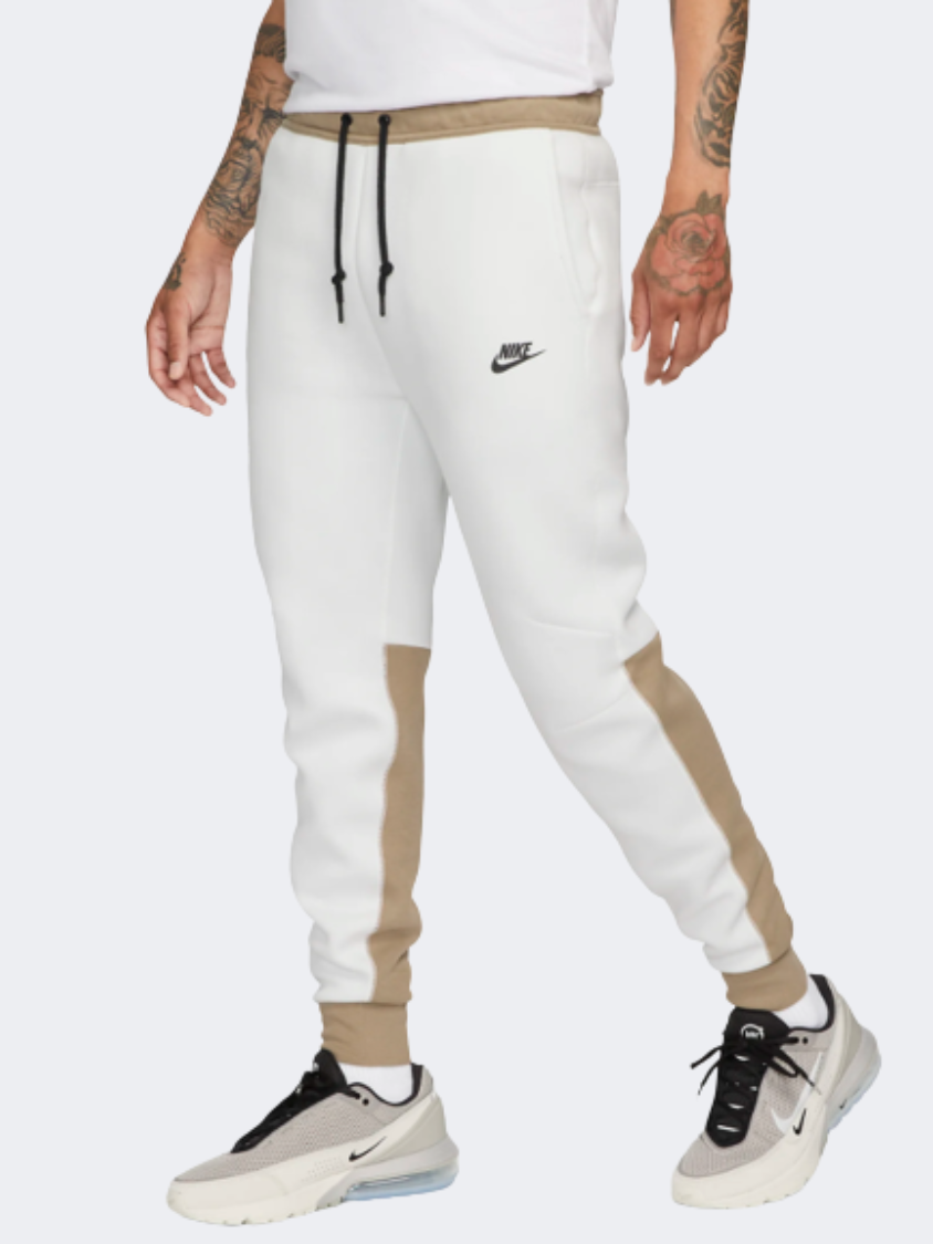 nike tech fleece pants cream