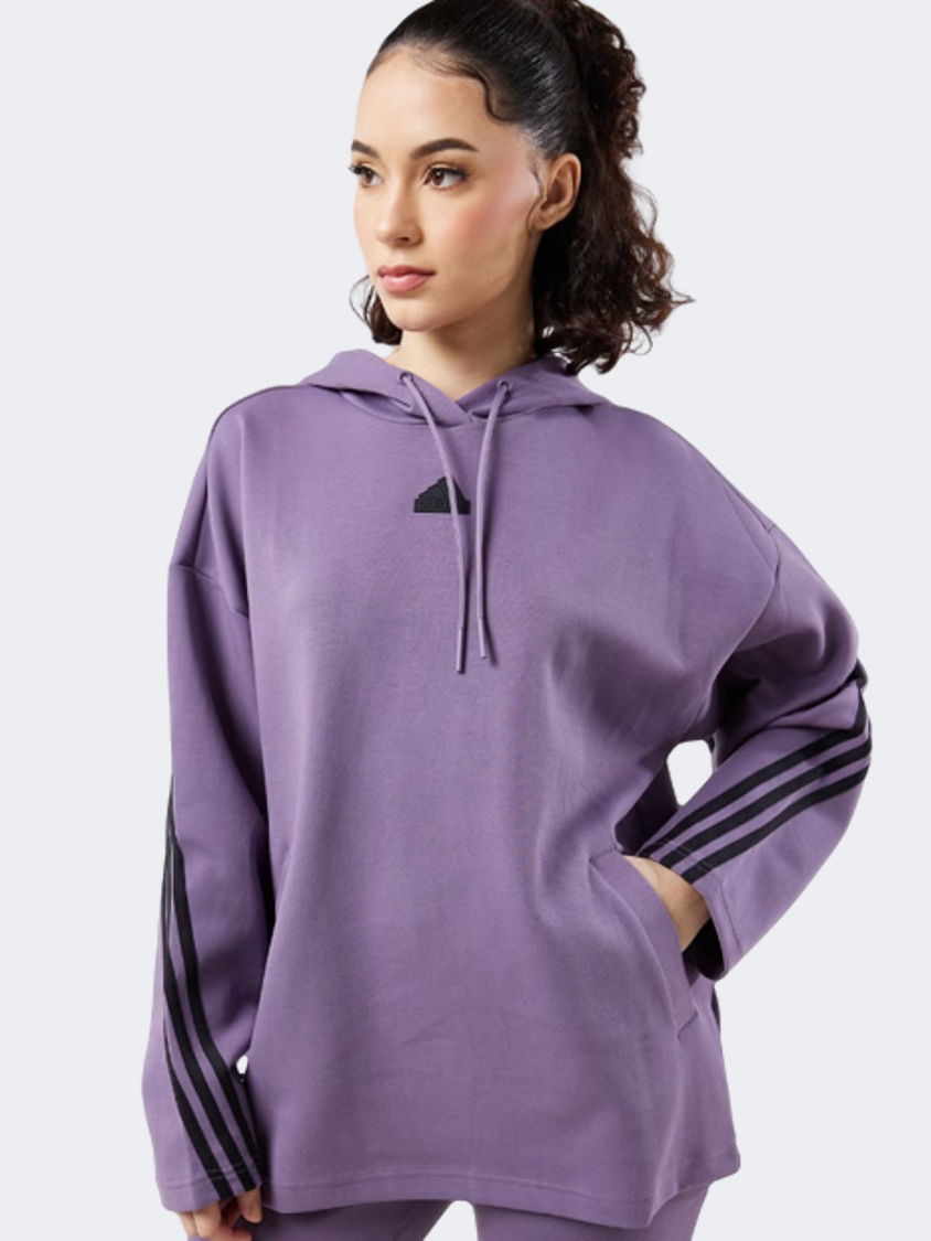 Adidas Future Icons Violet Lebanon Sportswear Hoody Shadow Women 3S – MikeSport
