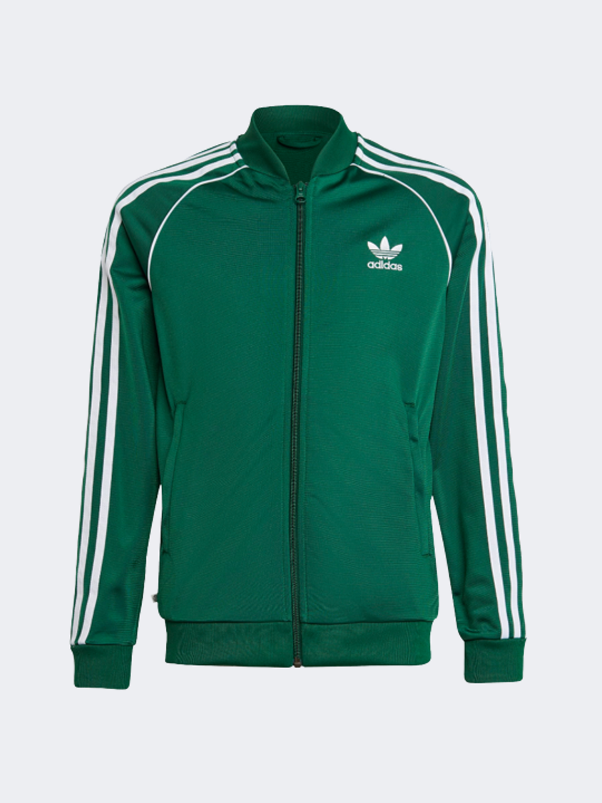 Adidas Adicolor Sst Gs Boys Originals Jacket Dark Green MikeSport Lebanon