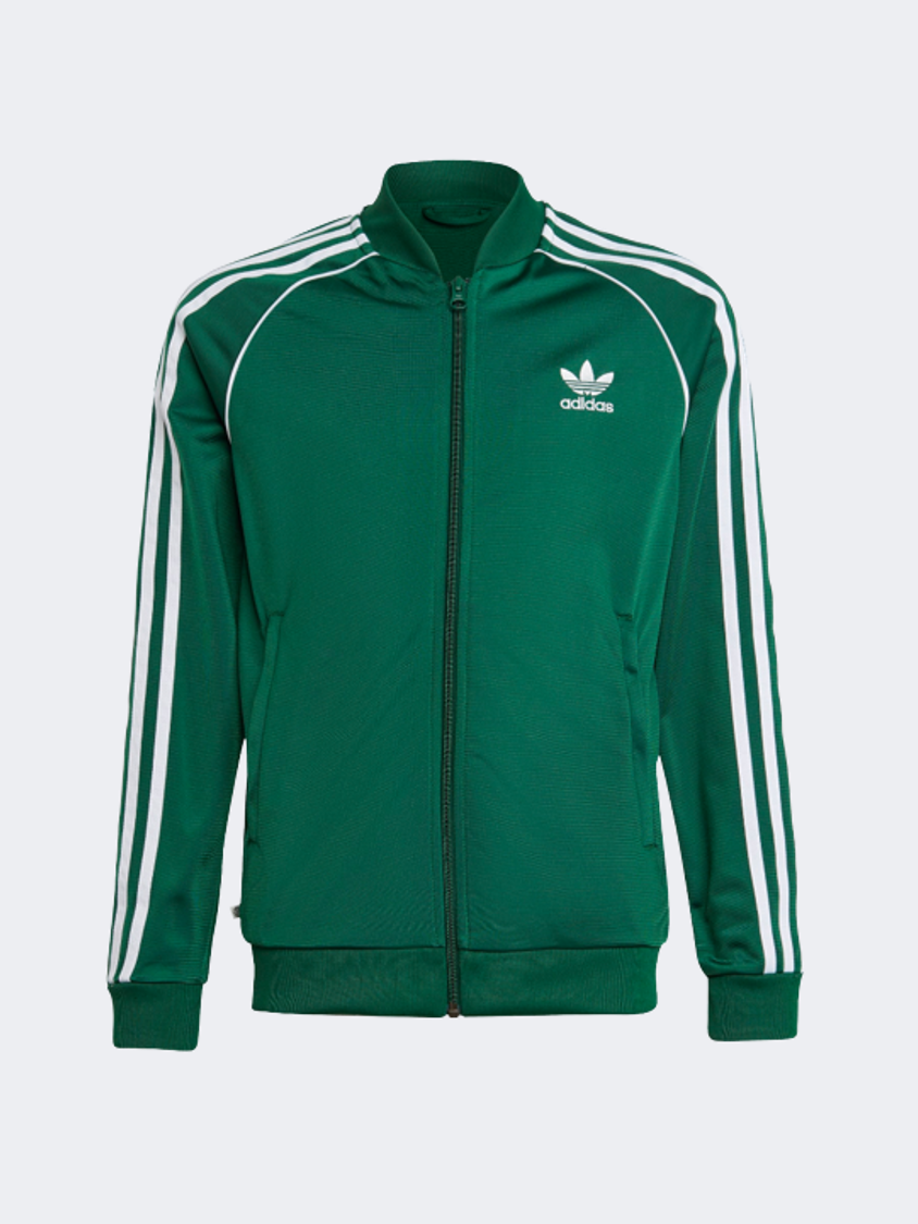 Green Adidas Adicolor Adidas Originals Sst Running Jackets Adidas