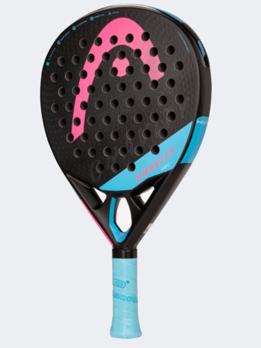 Head Gravity Pro Padel Racquet Black/Pink/Blue