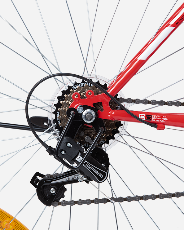 Totem 27.5Inch Steel Unisex Biking Bike Red/White Cha-2105