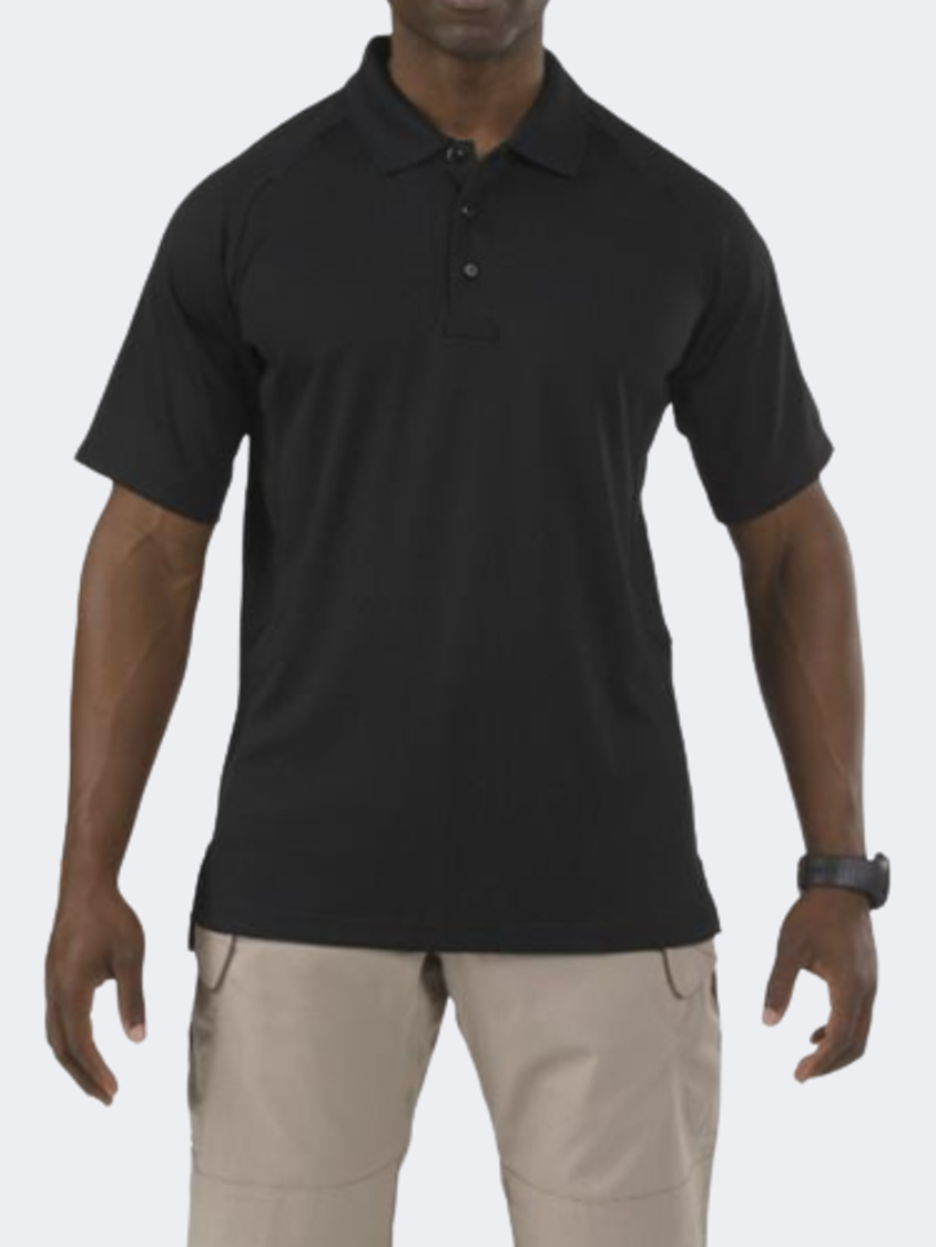 5-11 Men's Tactical 71049-19 Performance S/S Black Polo Short Sleeve