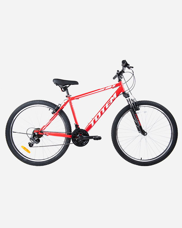 Totem 27.5Inch Steel Unisex Biking Bike Red/White Cha-2105