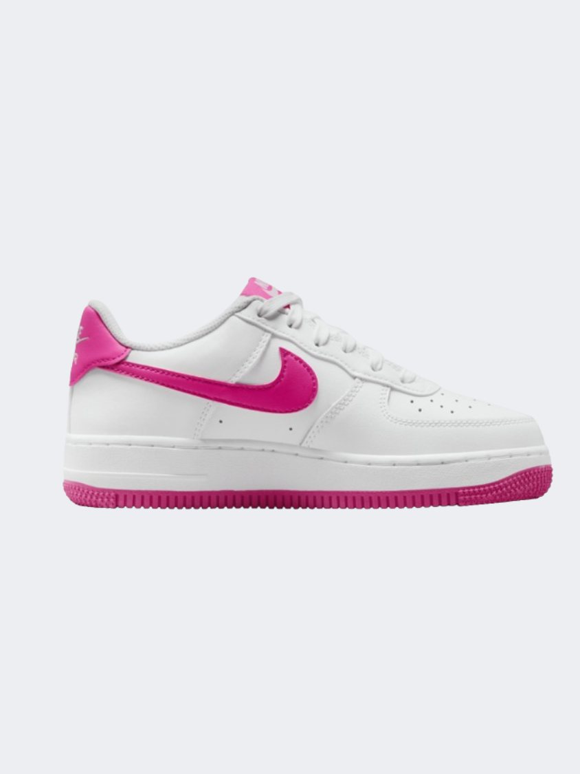 Nike Air Force Gs Girls Lifestyle Shoes White/Laser Fuchsia