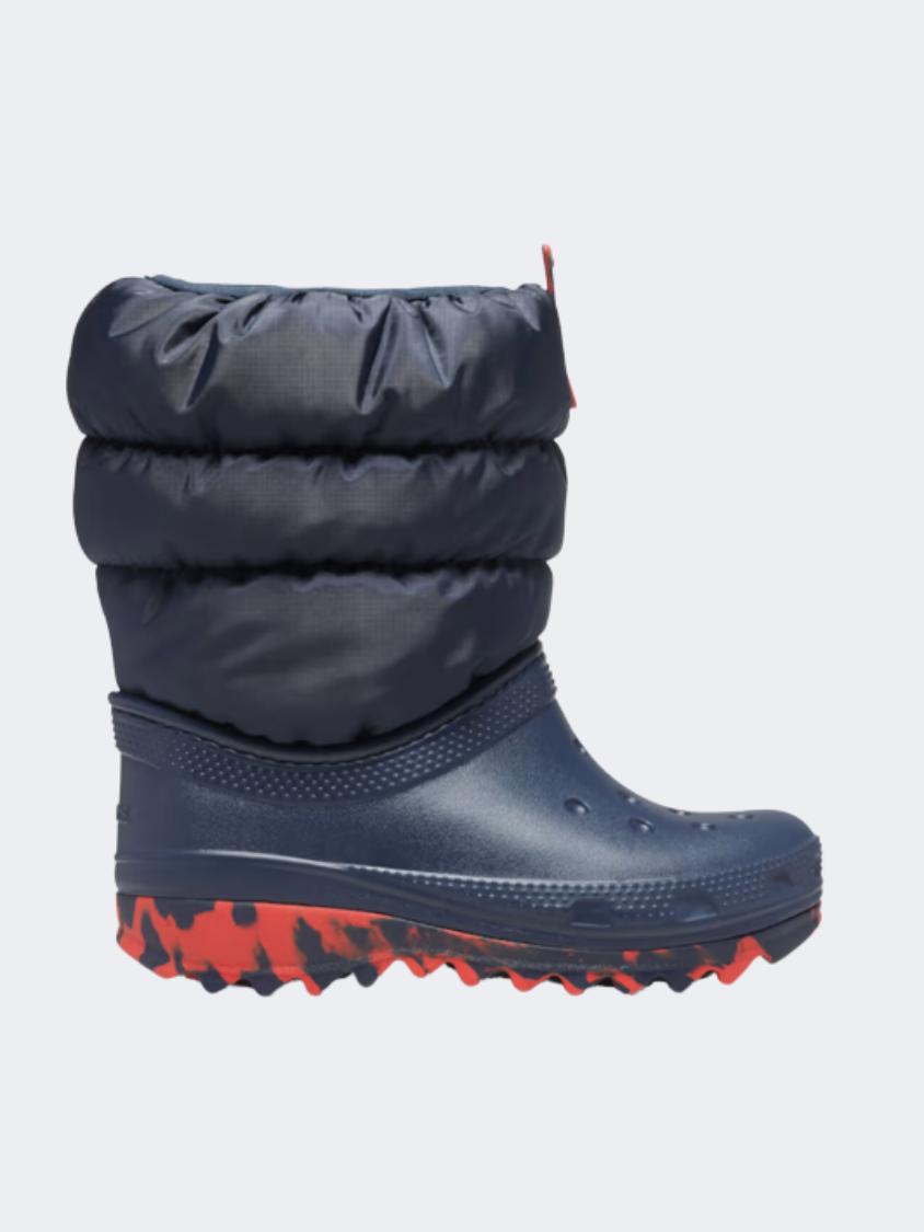 Crocs Neo Puff Kids Unisex Lifestyle After Ski Navy MikeSport