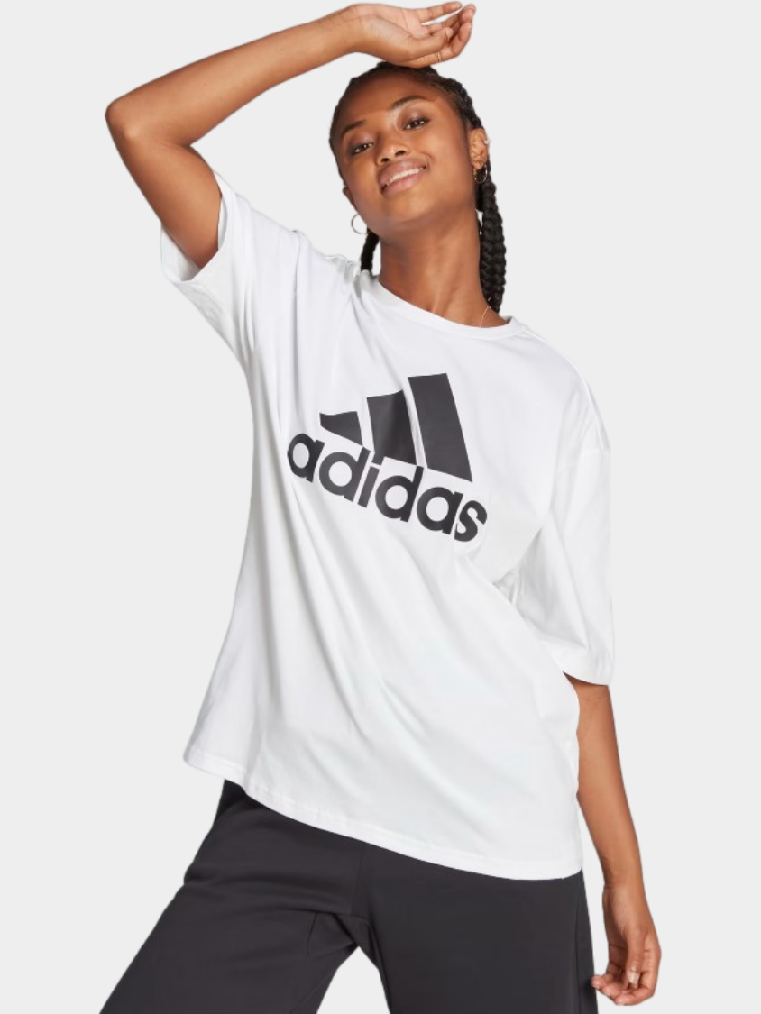 Womens black and top white adidas t shirt