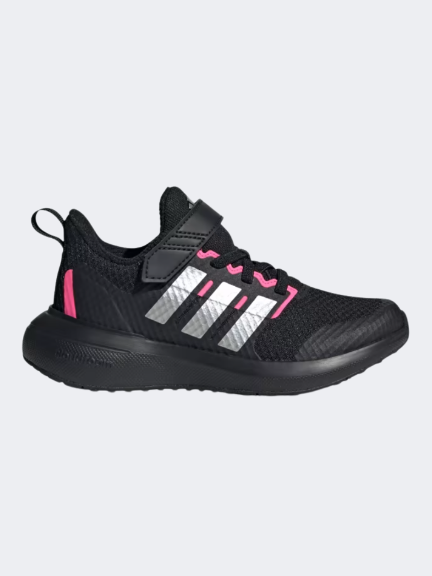 Adidas Fortarun Ps-Girls Sportswear Shoes Black/Silver/Pink