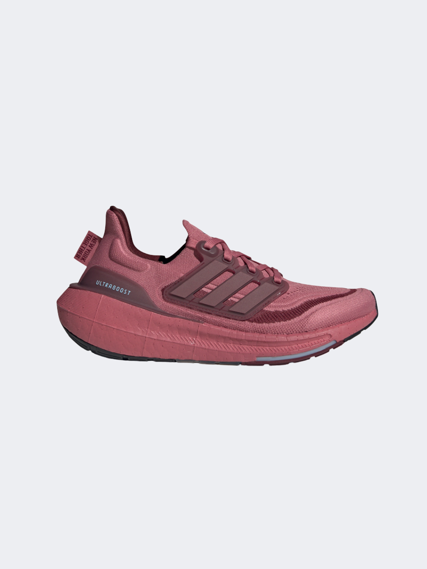 Adidas Ultraboost Light Women Running Shoes Pink Red Wonder Blue