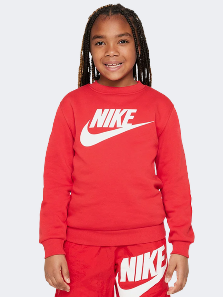 White and red nike on sale sweatshirt