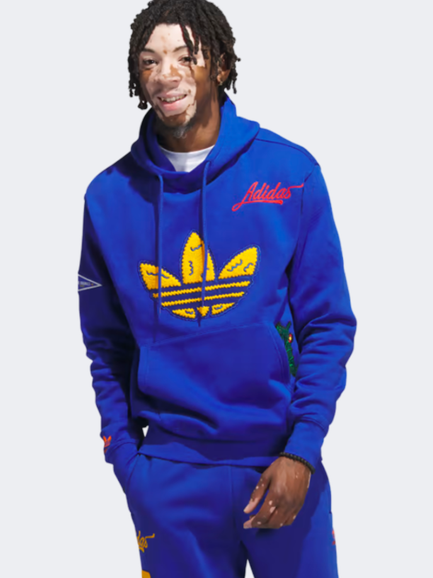 Blue and yellow adidas hoodie best sale