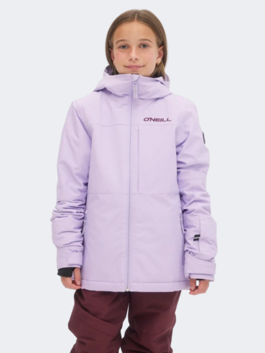 ONeill Lite Girls Skiing Jacket Purple Rose