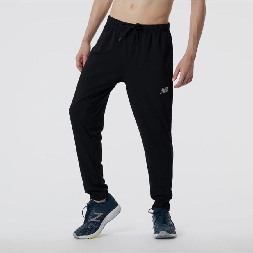 New Balance, Core Knit Jogging Pants Mens, Preto
