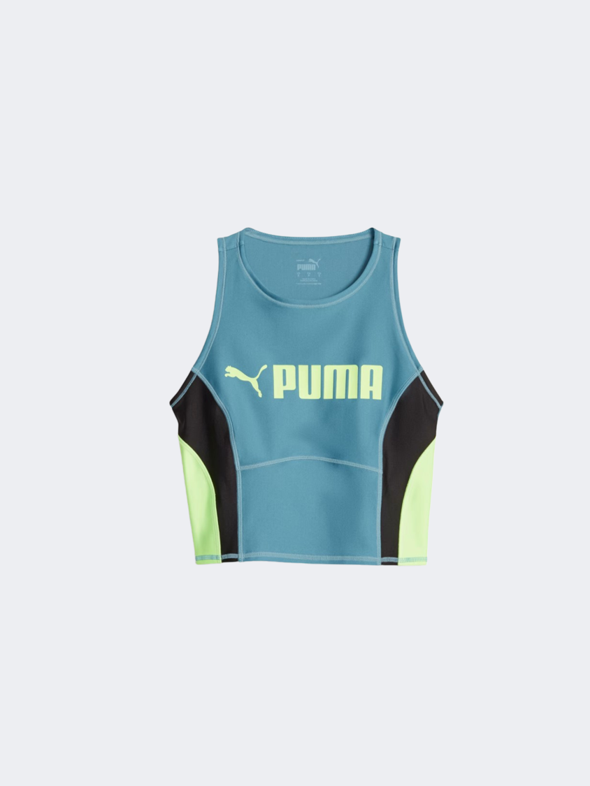Puma Fit Eversculpt Women Training Tank Blue/Green