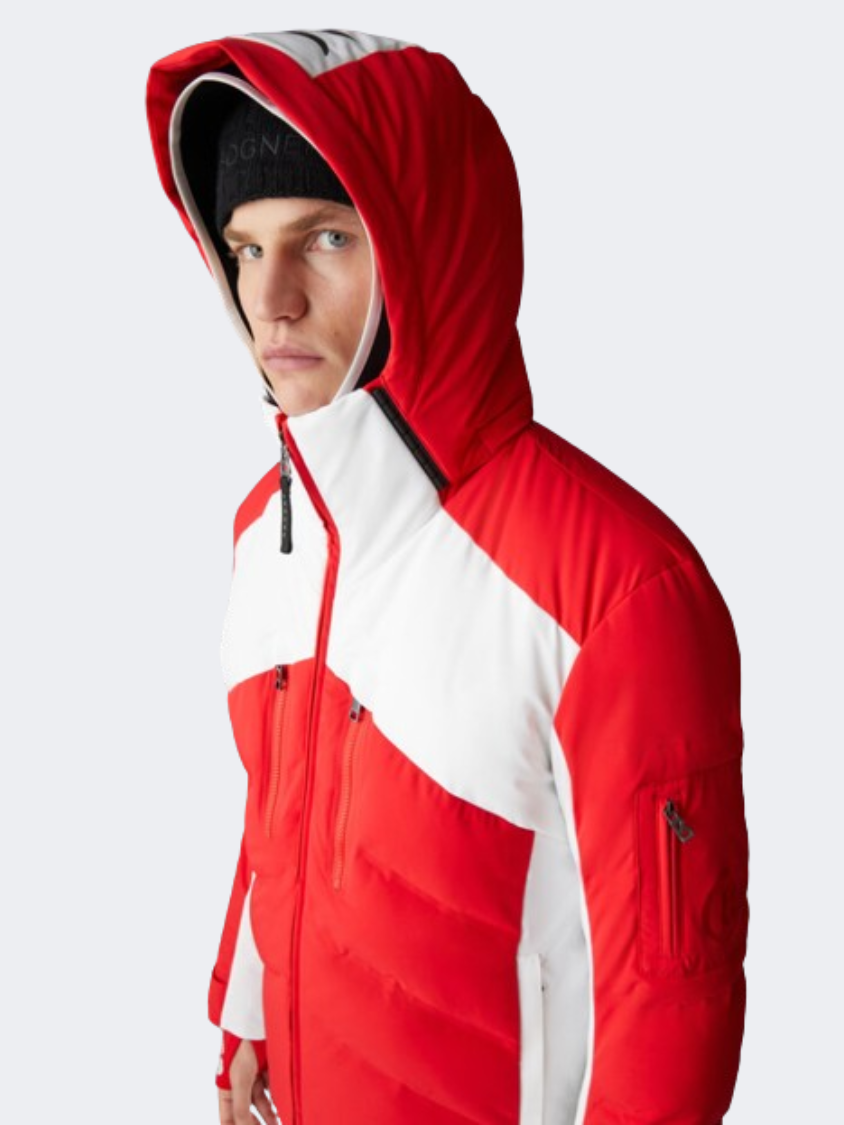 Bogner Jessy Men Skiing Jacket Red/White