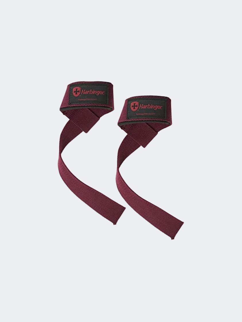 Harbinger Padded Lifting Fitness Straps Merlot