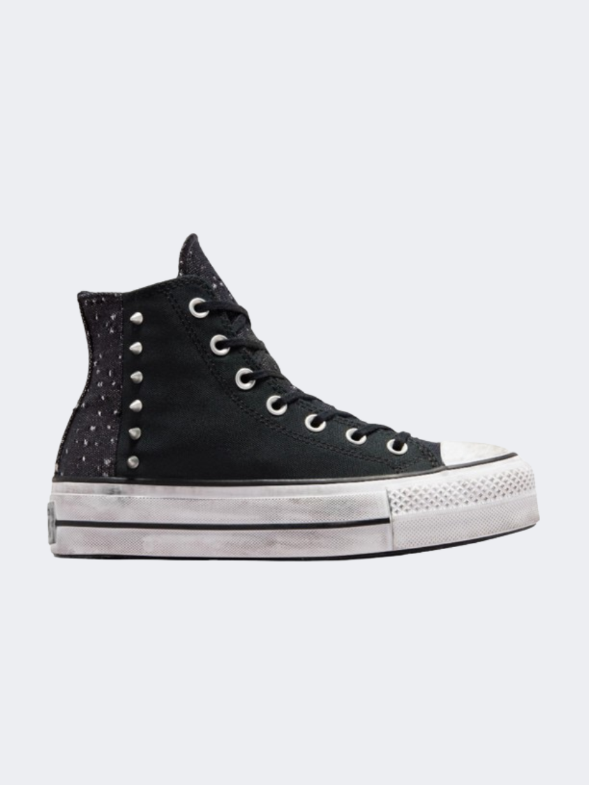 Converse All Star Lift Chrome Women Lifetsyle Shoes Black Silver