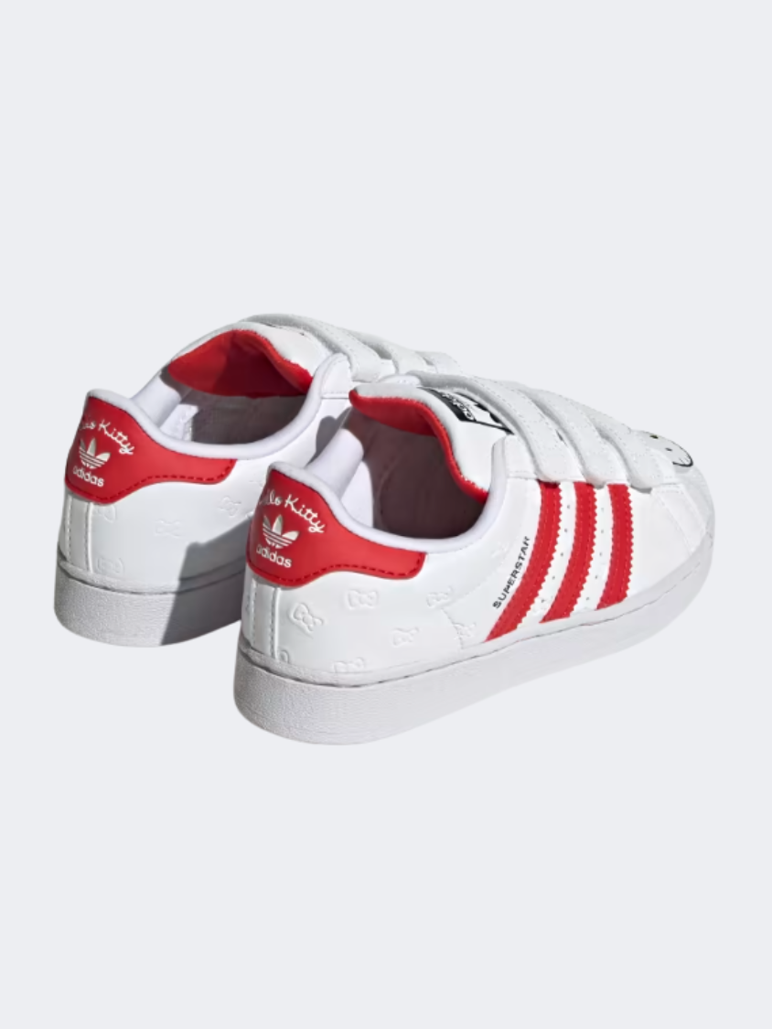 Adidas Hello Kitty Superstar Kids Original Shoes White/Red