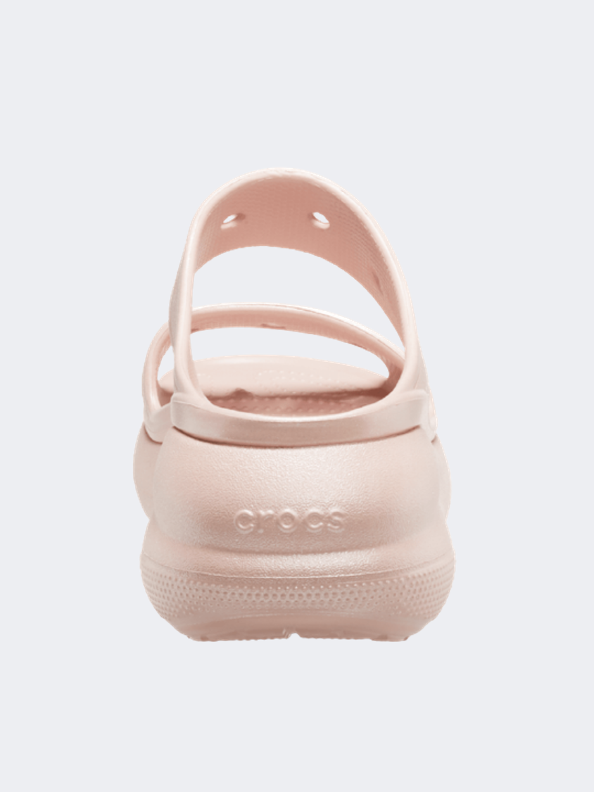 Crocs Classic Crush Shimmer Women Lifestyle Slippers Pink Clay