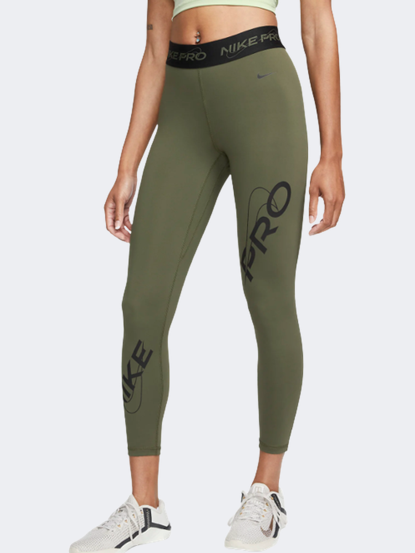 Nike Women Training Tight Khaki/Black – MikeSport Lebanon