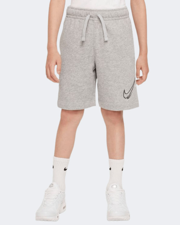 Nike Sportswear Boys Lifestyle Short Light Grey Dx2298 063