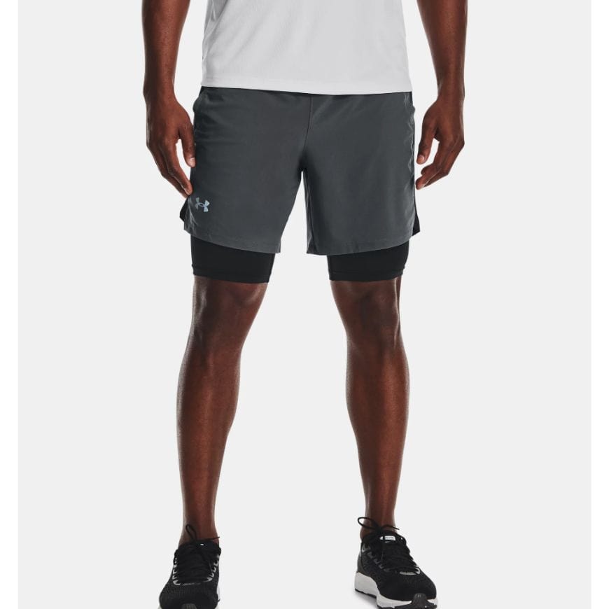 Under Armour Launch 5 Running Short Pitch Gray 1361492-012 at