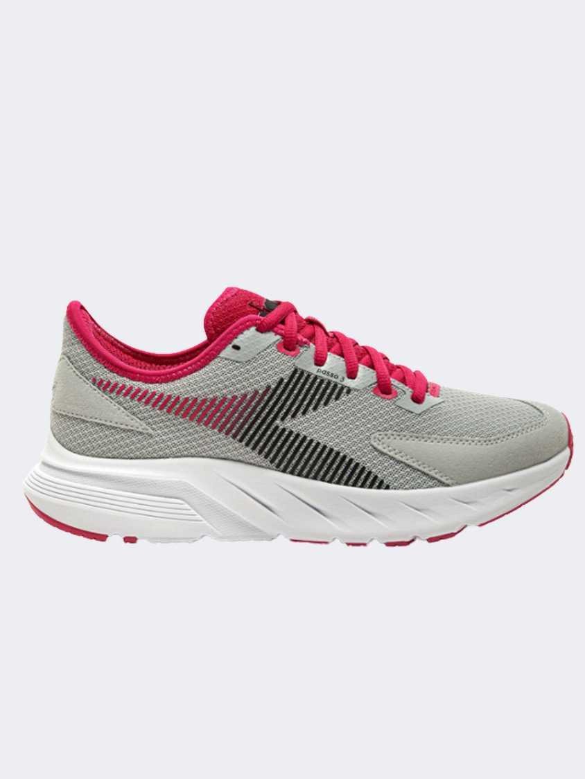 Diadora Passo Women Running Shoes Silver/Black/Red