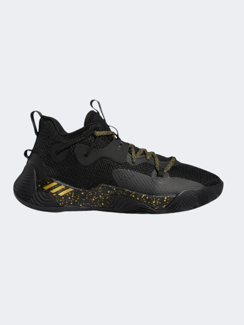 Adidas black and gold basketball shoes hotsell