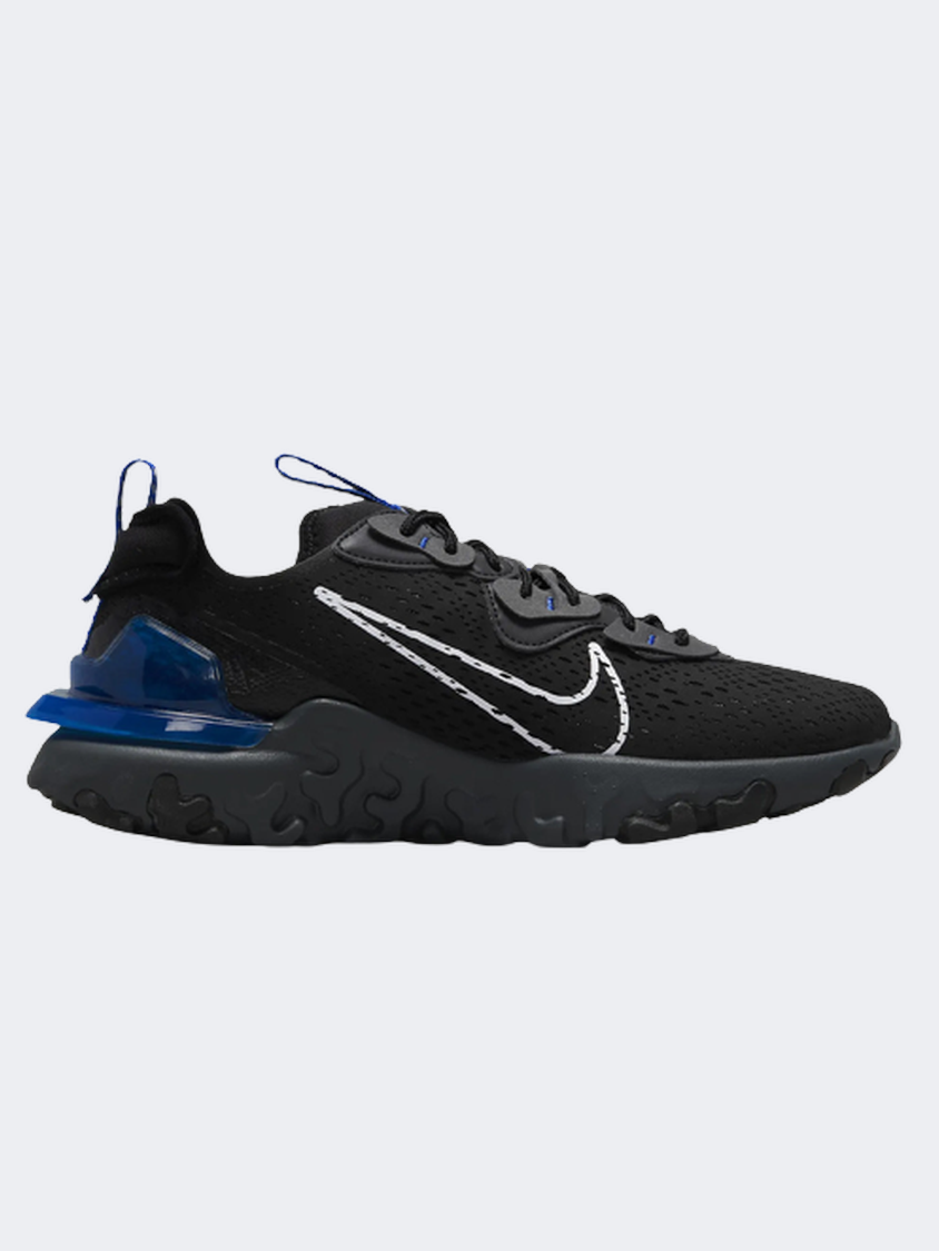 Nike React Vision Men Lifestyle Shoes Black White Royal MikeSport Lebanon