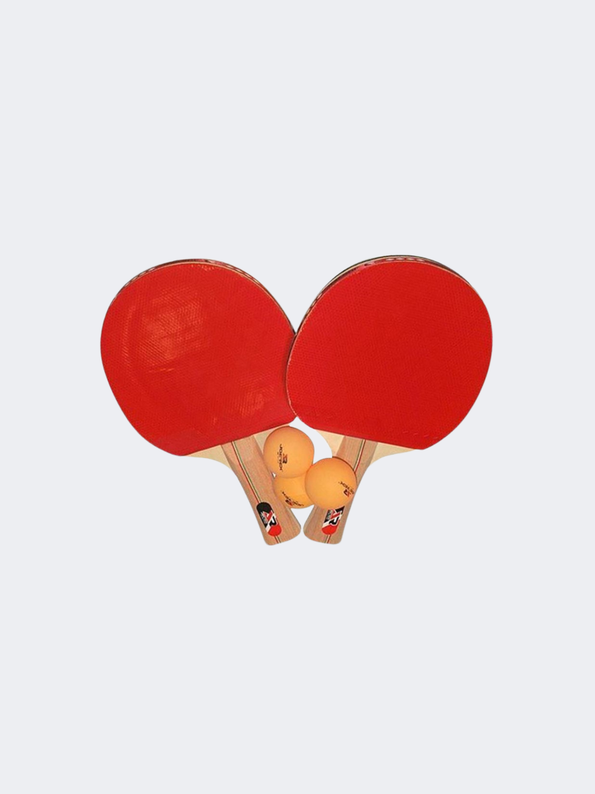 Joerex Long Handle Table Tennis Racquet Red/Black