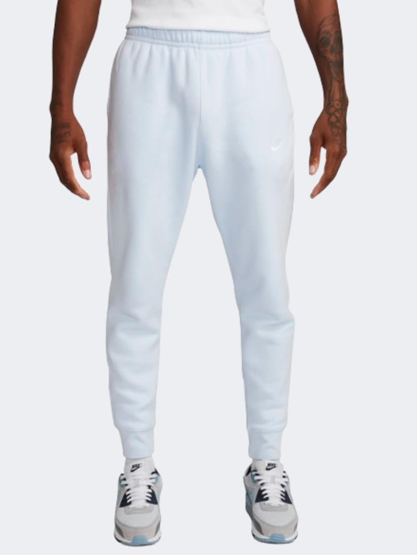 nike club fleece joggers white