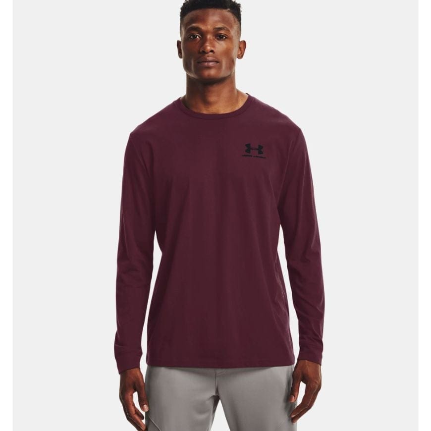 Maroon under armour long sleeve outlet shirts