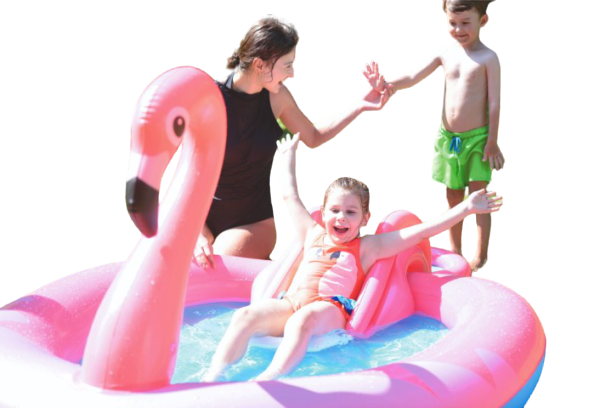 Ji-Long Ng Beach 57133 Flamingo Play Pool±240Cm150Cm95Cm(94"59"37") Multicolor Pool