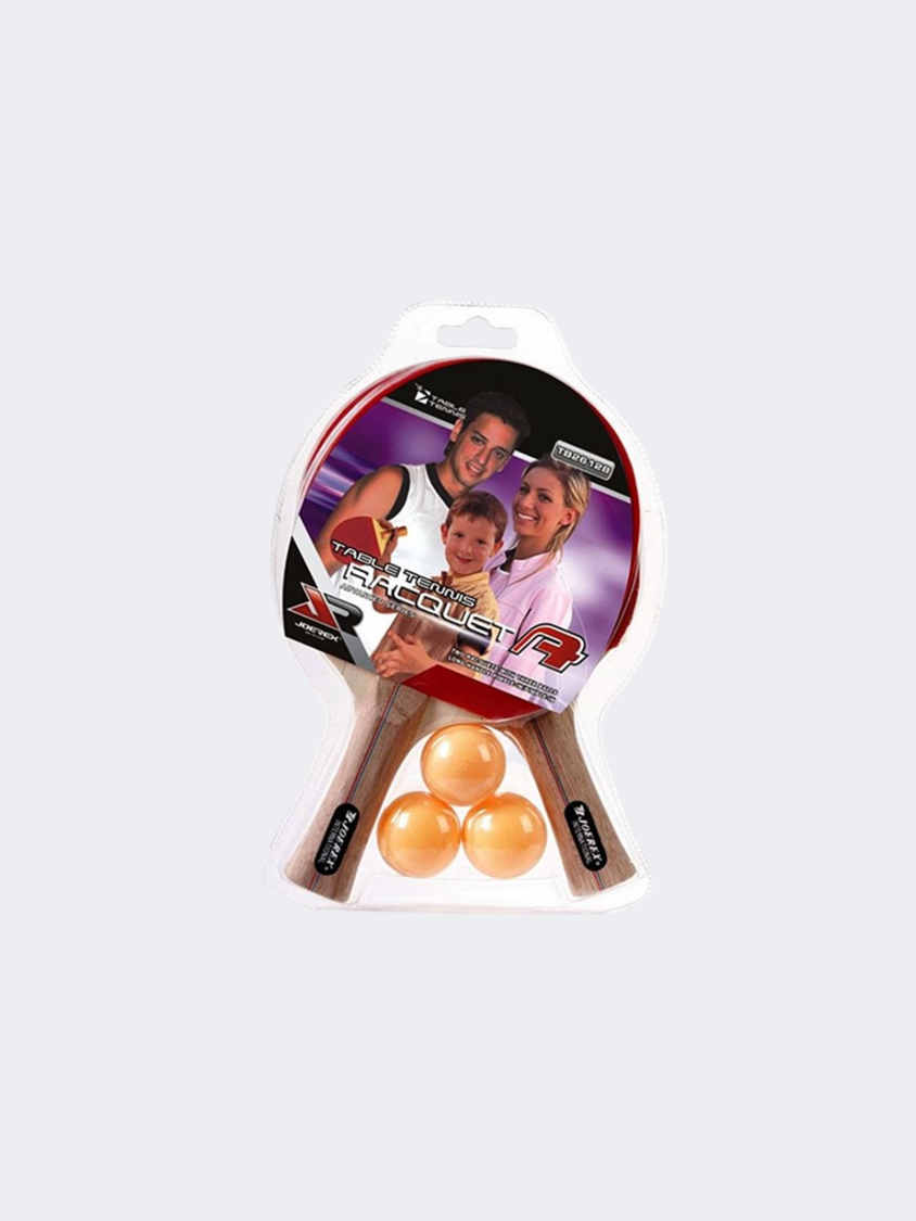 Joerex Long Handle Table Tennis Racquet Red/Black