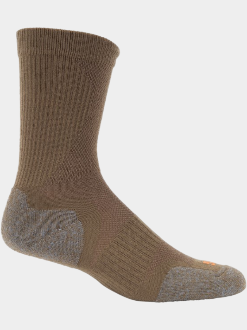 5-11 Men's Tactical 10033-106 Slip Stream Crew Brown Socks