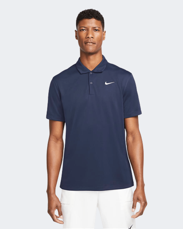 Nike Court Dri Fit Men Tennis Polo Short Sleeve Obsidian MikeSport Lebanon