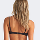 Billabong Sol Searcher Knotted Women Beach Bra Black Pebble