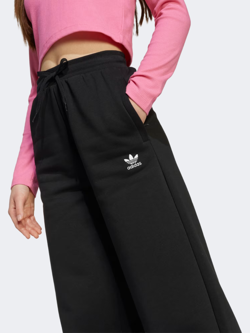 Adidas Wide Leg Kids-Girls Originals Pant Black/White