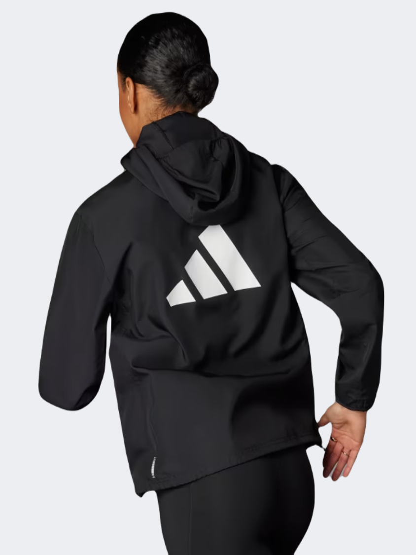 Adidas Run It Women Running Jacket Black