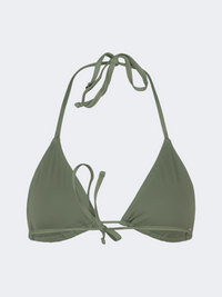 Oil And Gaz Comfortable Women Beach Triangle Bra Olive