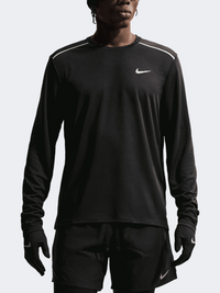 Nike Df Miler Uv Men Running Long Sleeve Black