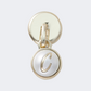 Crocs Pearl C Dangle Gem Unisex Lifestyle Pins Gold/Grey